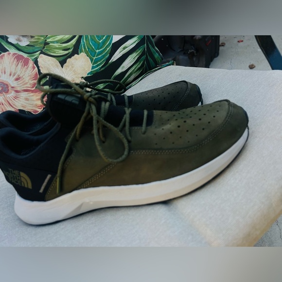 The North Face Mens EXTS Shoes Mens 12 Wide Green Leather Sneaker - Picture 9 of 17